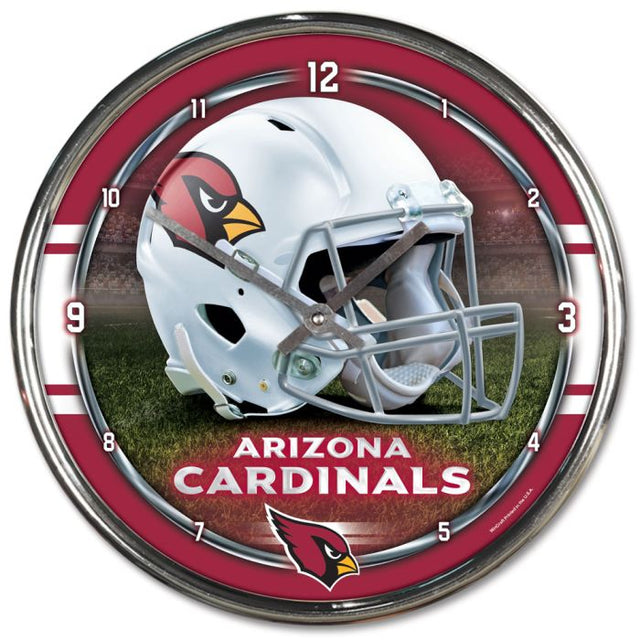 Reloj cromado de los Cardenales de Arizona