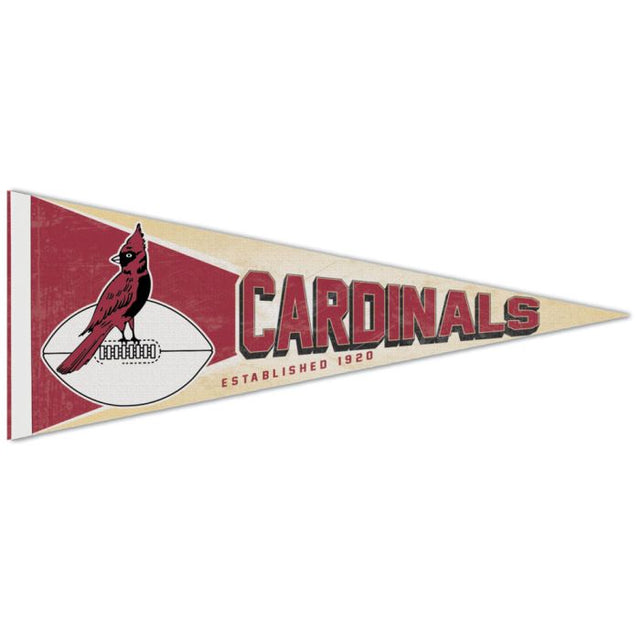 Cardenales de Arizona / Banderín premium RETRO con logotipo clásico de 12" x 30"