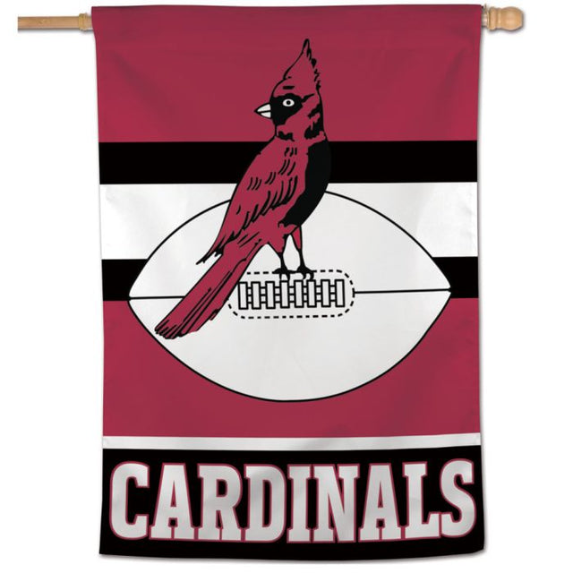 Bandera vertical retro con logotipo clásico de los Cardenales de Arizona, 28" x 40"