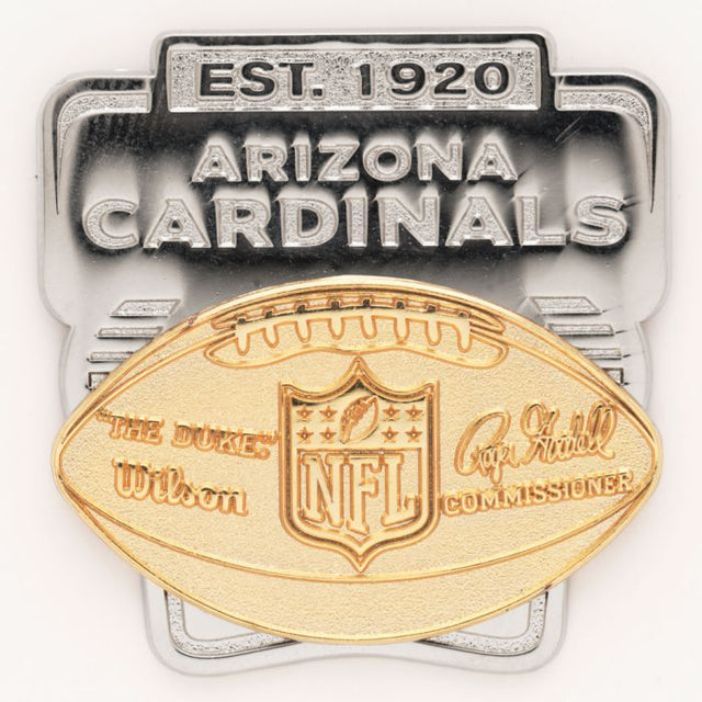 Tarjeta de joyería con pin de colección de los Cardenales de Arizona