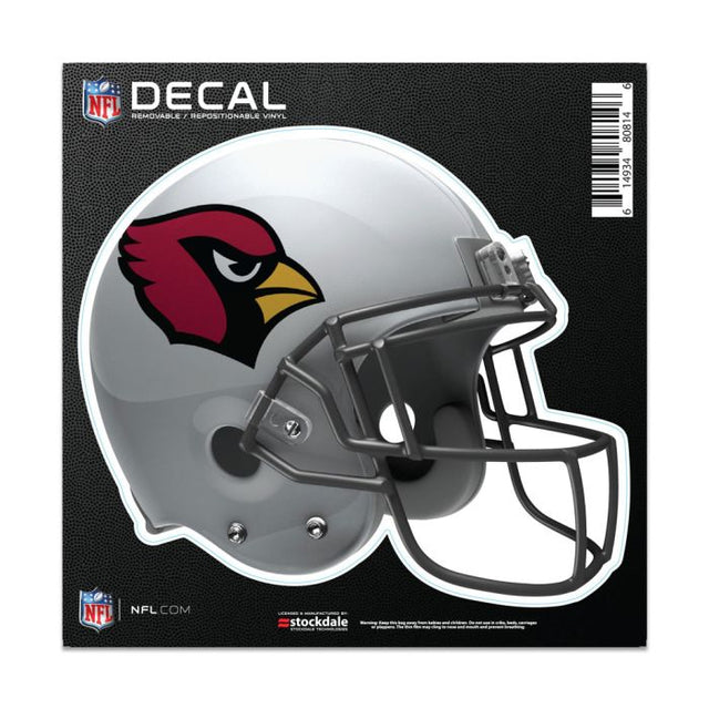 Calcomanía para todo tipo de superficies de los Arizona Cardinals HELMET de 6" x 6"