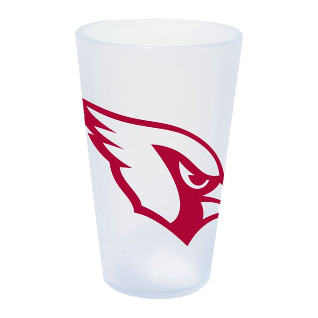 Vaso de pinta de silicona de 16 oz con forma de carámbano de los Cardenales de Arizona