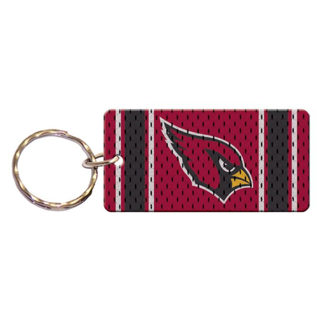 Llavero rectangular con la camiseta de los Arizona Cardinals