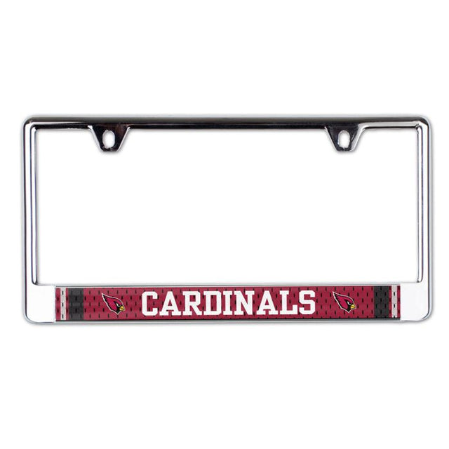 Marco para placa de matrícula de la camiseta de los Arizona Cardinals impreso en el lado izquierdo