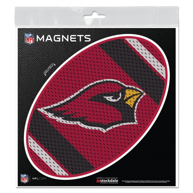 Imanes para exteriores con la camiseta de los Arizona Cardinals, 6" x 6"