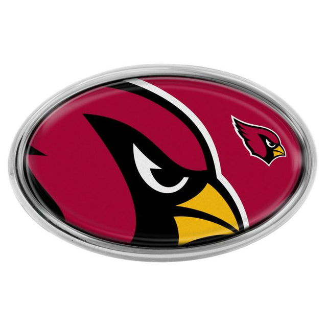 Emblema abovedado de metal cromado MEGA de los Arizona Cardinals