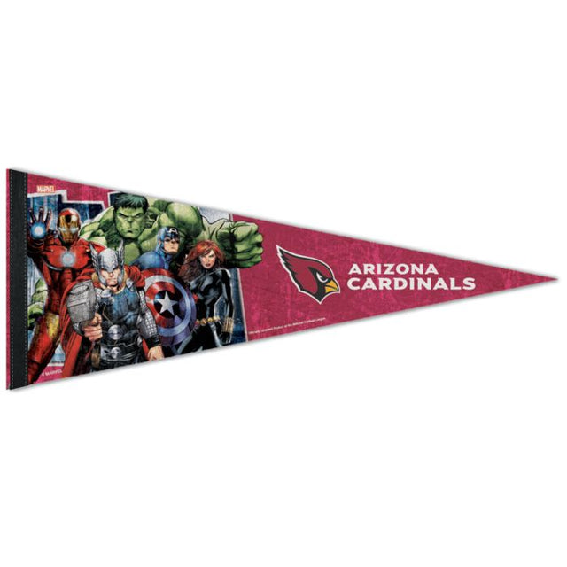 Cardenales de Arizona / Marvel (C) Banderín premium de Marvel 2022 de 12" x 30"