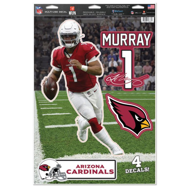 Calcomanía multiusos de los Arizona Cardinals de 11" x 17" de Kyler Murray