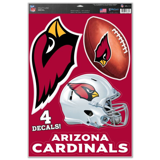 Calcomanía multiusos de los Arizona Cardinals, 11" x 17"