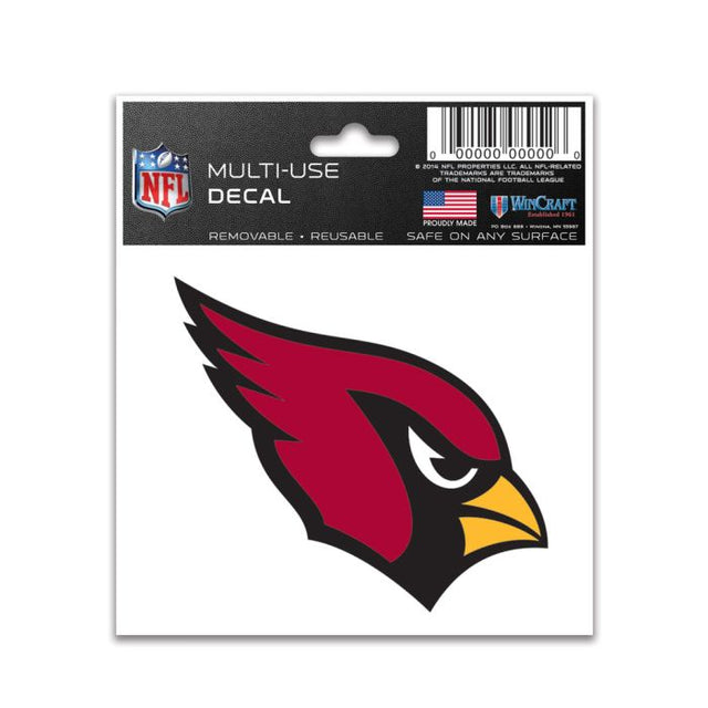 Calcomanía multiusos de los Arizona Cardinals de 3" x 4"