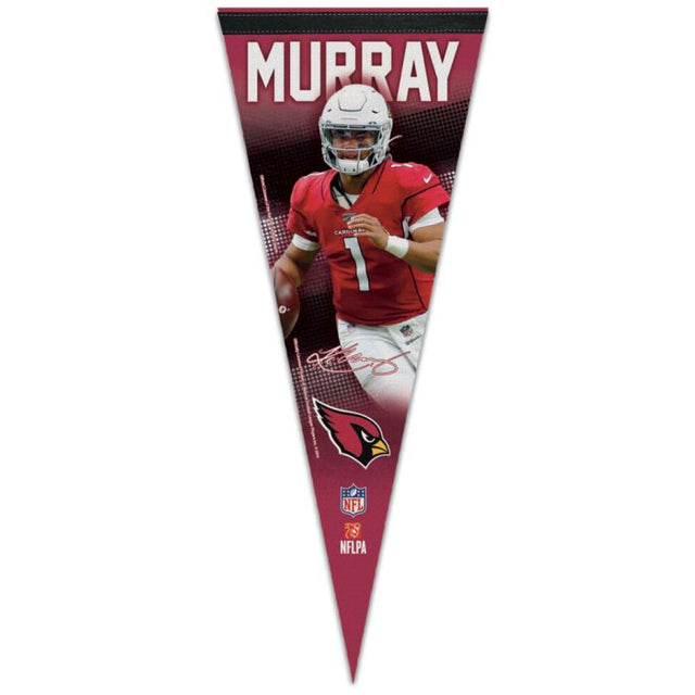 Banderín premium de los Cardenales de Arizona de 12" x 30" de Kyler Murray