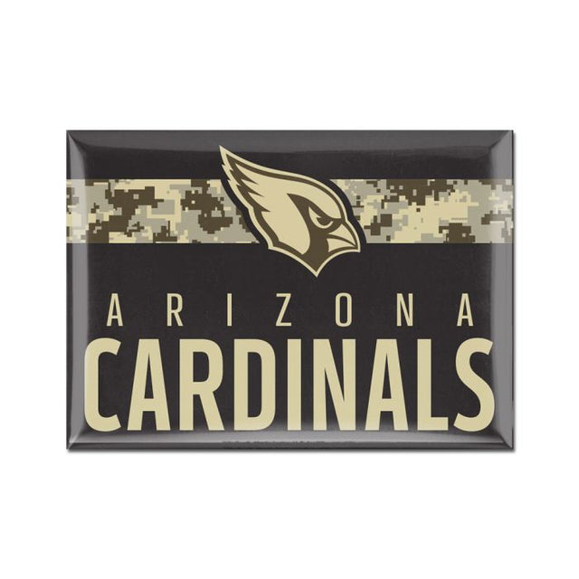 Imán de metal estándar de los Cardenales de Arizona de 2,5" x 3,5"