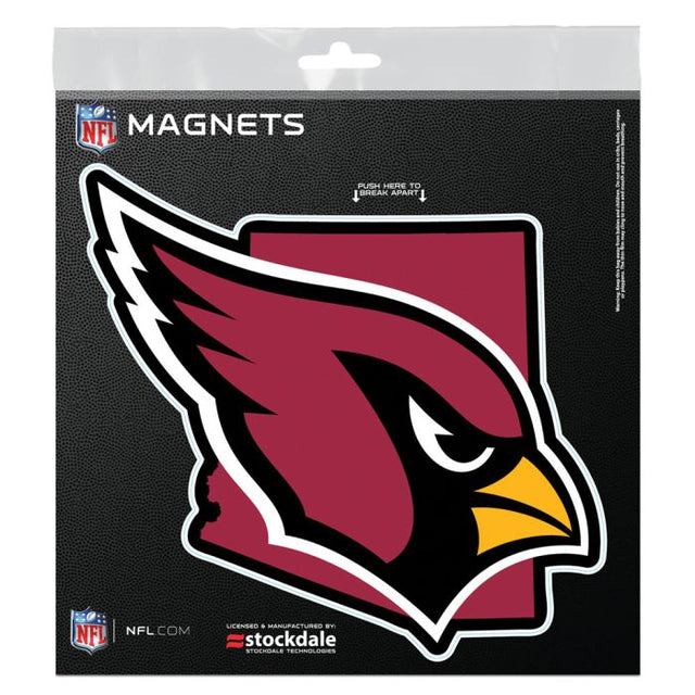 Imanes para exteriores del estado de Arizona Cardinals, 6" x 6"