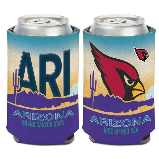 Enfriador de lata con placa ESTATAL de los Arizona Cardinals, 12 oz.