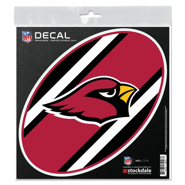 Calcomanía para todas las superficies con el logo de los Arizona Cardinals STRIPES de 6" x 6"