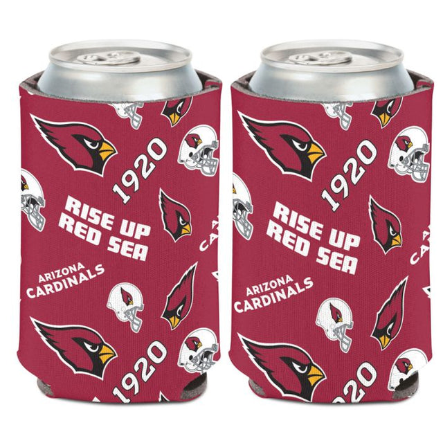 Enfriador de lata con estampado disperso de los Arizona Cardinals, 12 oz.