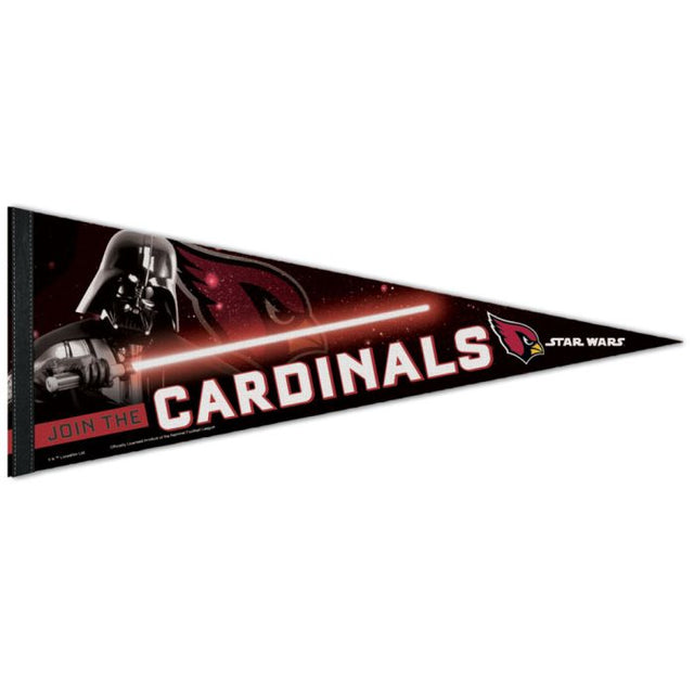 Banderín premium de los Cardenales de Arizona / Star Wars Vader de 12" x 30"