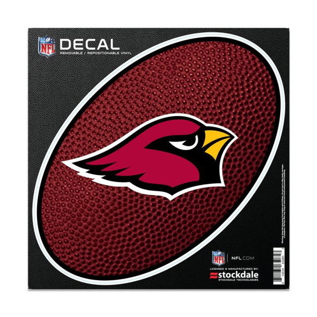 Calcomanía para todas las superficies TEAMBALL de los Arizona Cardinals, 6" x 6"