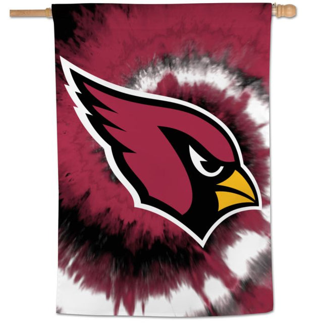 Bandera vertical teñida de los Cardenales de Arizona de 28" x 40"