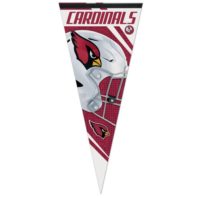 Banderín premium de rayas verticales de los Arizona Cardinals de 17" x 40"