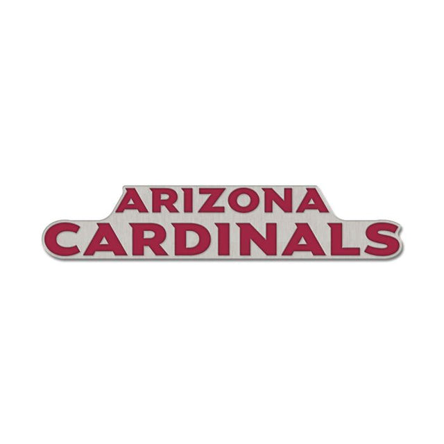 Tarjeta de joyería con pin esmaltado de colección con la marca denominativa de los Arizona Cardinals