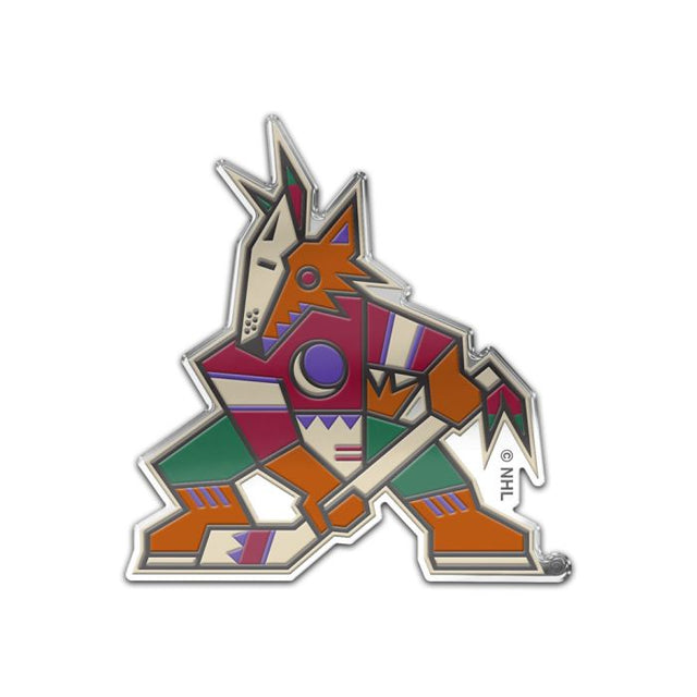 Insignia para automóvil de los Arizona Coyotes con color