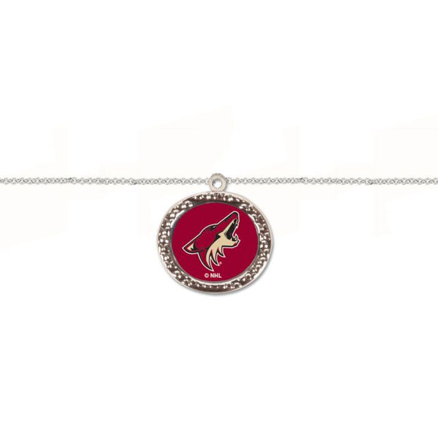 Pulsera con dije de los Arizona Coyotes, joyería en cartulina