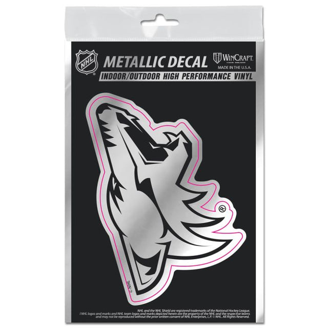 Arizona Coyotes Decal Metallic 3" x 5"