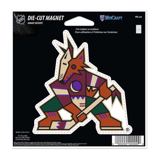 Arizona Coyotes Die Cut Magnet 4.5" x 6"