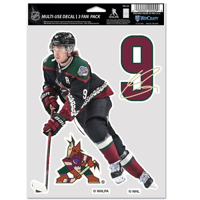 PAQUETE MULTIUSOS PARA 3 FANS DE LOS COYOTES DE ARIZONA CLAYTON KELLER