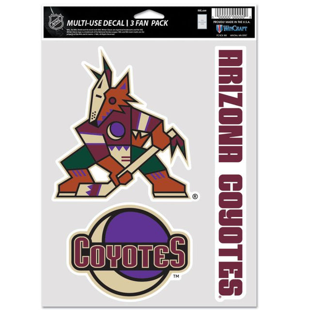 Arizona Coyotes Multi Use 3 fan pack