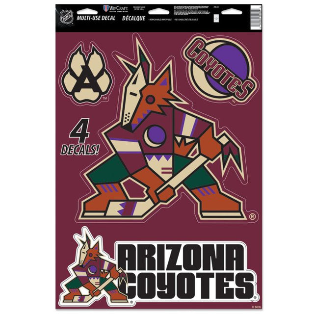 Calcomanía multiusos de los Arizona Coyotes, 11" x 17"