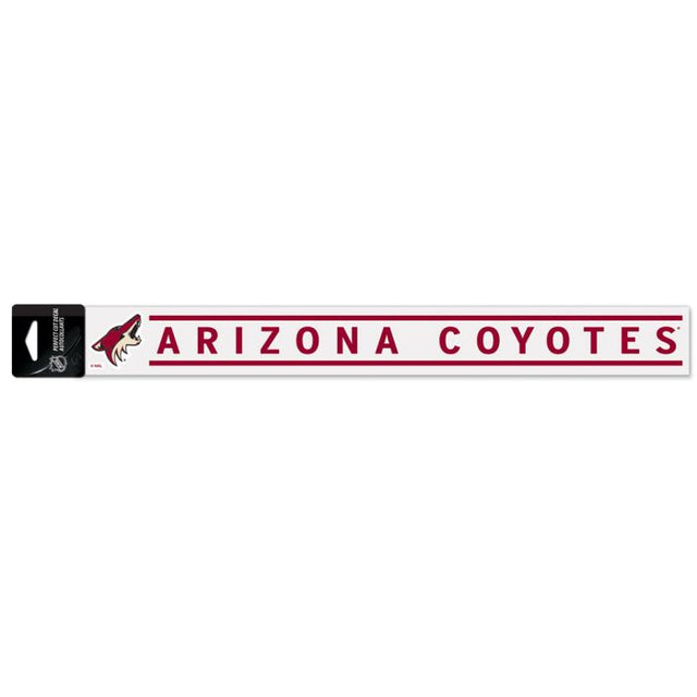 Calcomanías de corte perfecto de los Arizona Coyotes de 2" x 17"