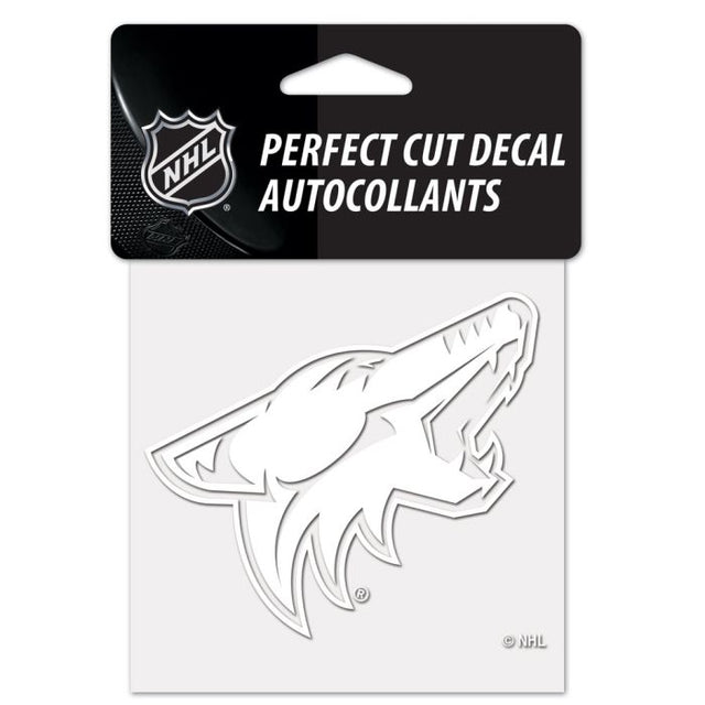 Arizona Coyotes Perfect Cut White Decal 4" x 4"