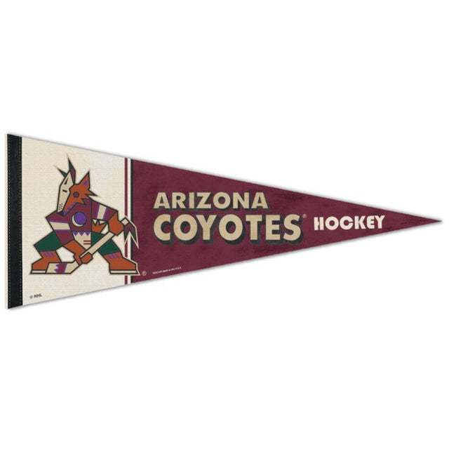 Banderín premium de los Arizona Coyotes de 12" x 30"