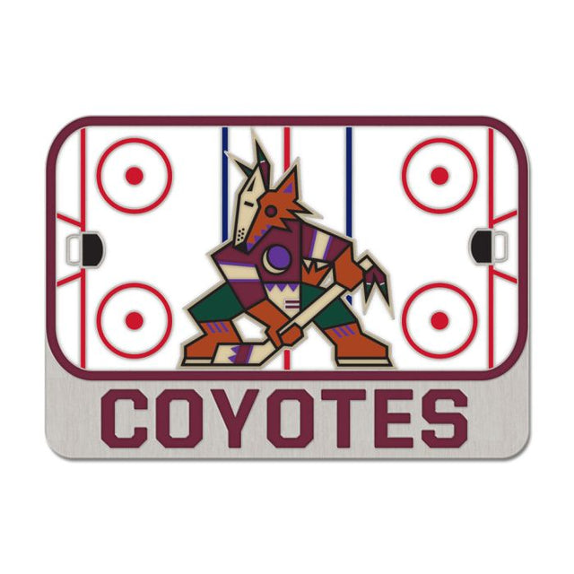 Tarjeta de joyería con pin esmaltado coleccionable de la pista de patinaje de los Arizona Coyotes