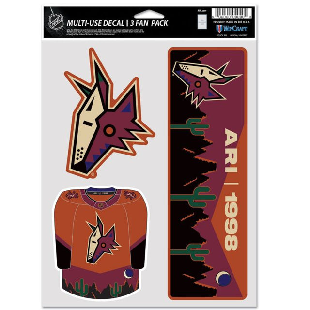 Paquete de 3 ventiladores multiusos de edición especial de los Arizona Coyotes