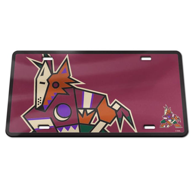 Arizona Coyotes Specialty Acrylic License Plate