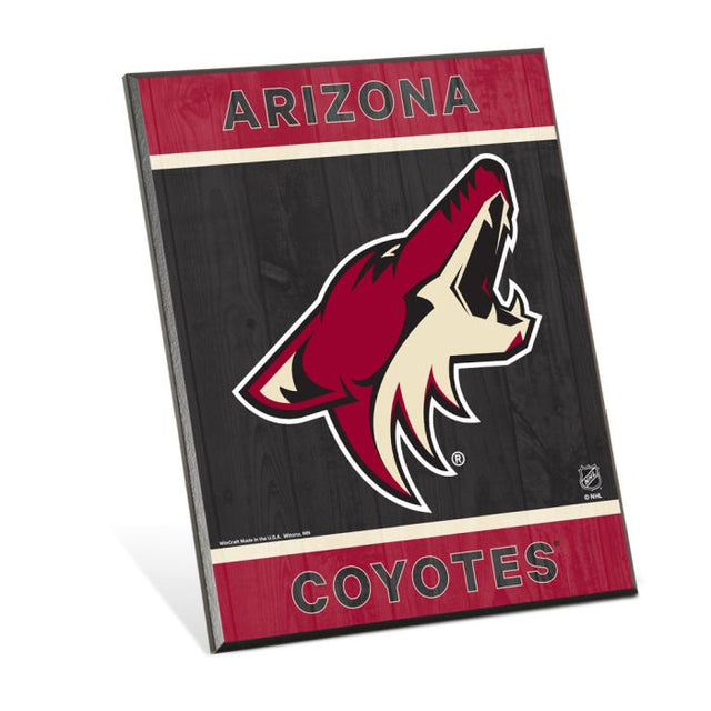 Arizona Coyotes Wood Easel Sign 8" x 10"