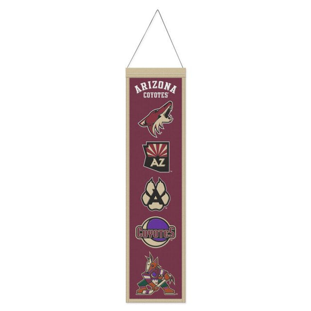 Bandera de lana de los Arizona Coyotes de 20 x 81 cm