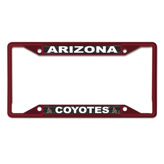 Arizona Coyotes maroon Lic Plt Frame S/S