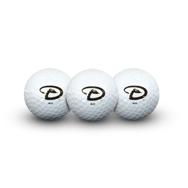 3 pelotas de golf de los Arizona Diamondbacks en estuche tipo concha