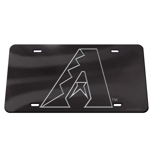 Arizona Diamondbacks BLACK Acrylic Classic License Plates