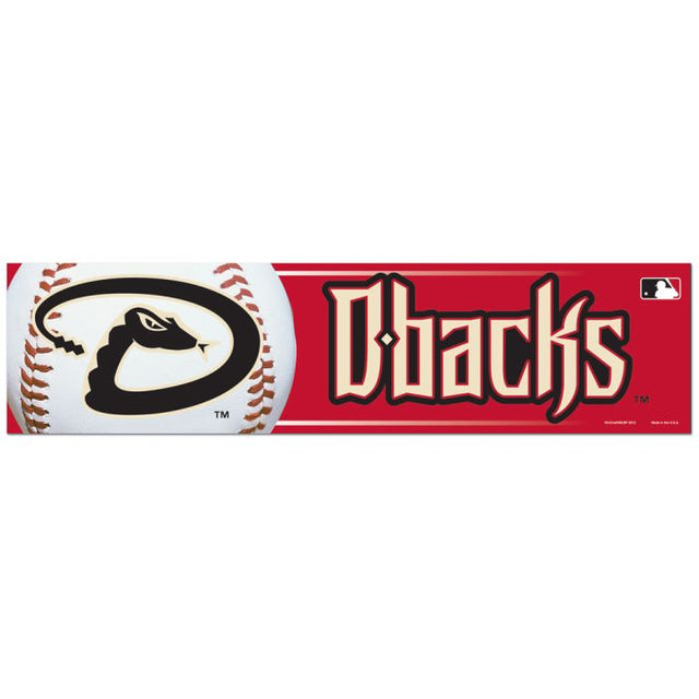 Tira de parachoques de los Arizona Diamondbacks de 3" x 12"