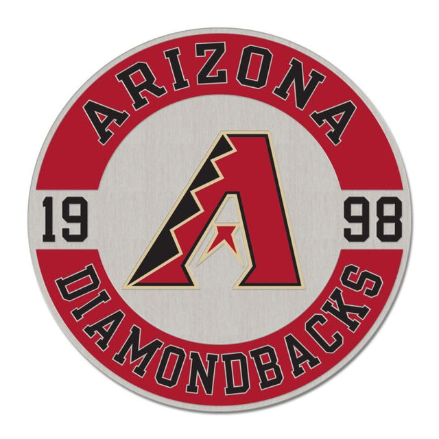 Tarjeta de joyería con pin esmaltado de colección con el logotipo de Arizona Diamondbacks CIRCLE ESTABLISHED