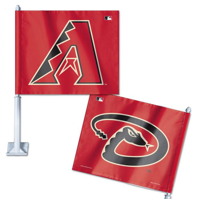 Bandera para auto de los Arizona Diamondbacks, 11,75" x 14"