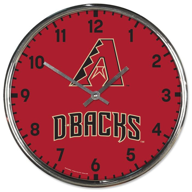 Arizona Diamondbacks Chrome Clock