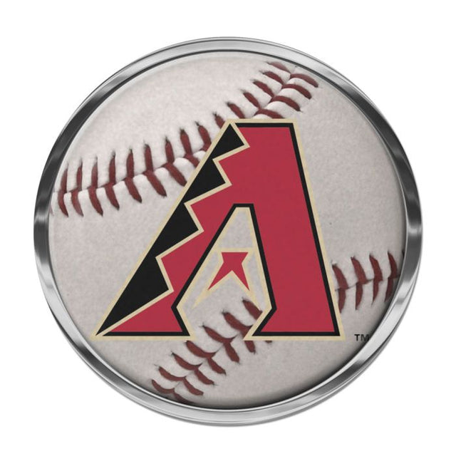 Emblema de metal cromado abovedado de los Diamondbacks de Arizona