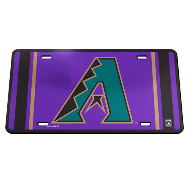 Matrícula acrílica especial de los Diamondbacks de Arizona y Cooperstown