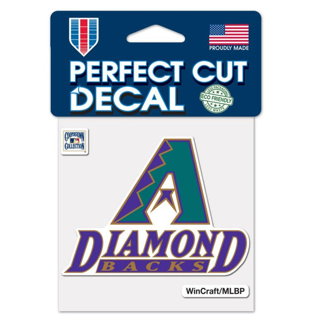 Arizona Diamondbacks / Cooperstown cooperstown Perfect Cut Color Decal 4" x 4"